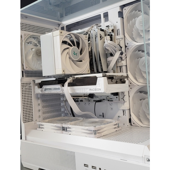 Komputer do gier Prism AMD Ryzen 5 7500F 32GB DDR5 RX 9060 XT 1TB 650W  W11Pro biała